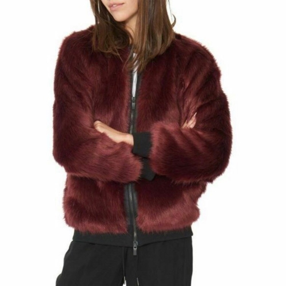 N:philanthropy Anouk Faux Fur Bomber Jacket